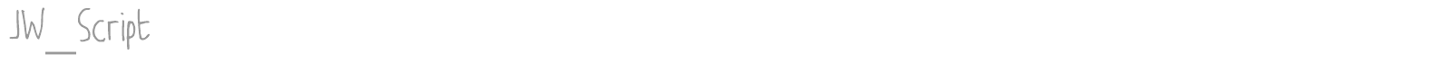 JW Script font preview